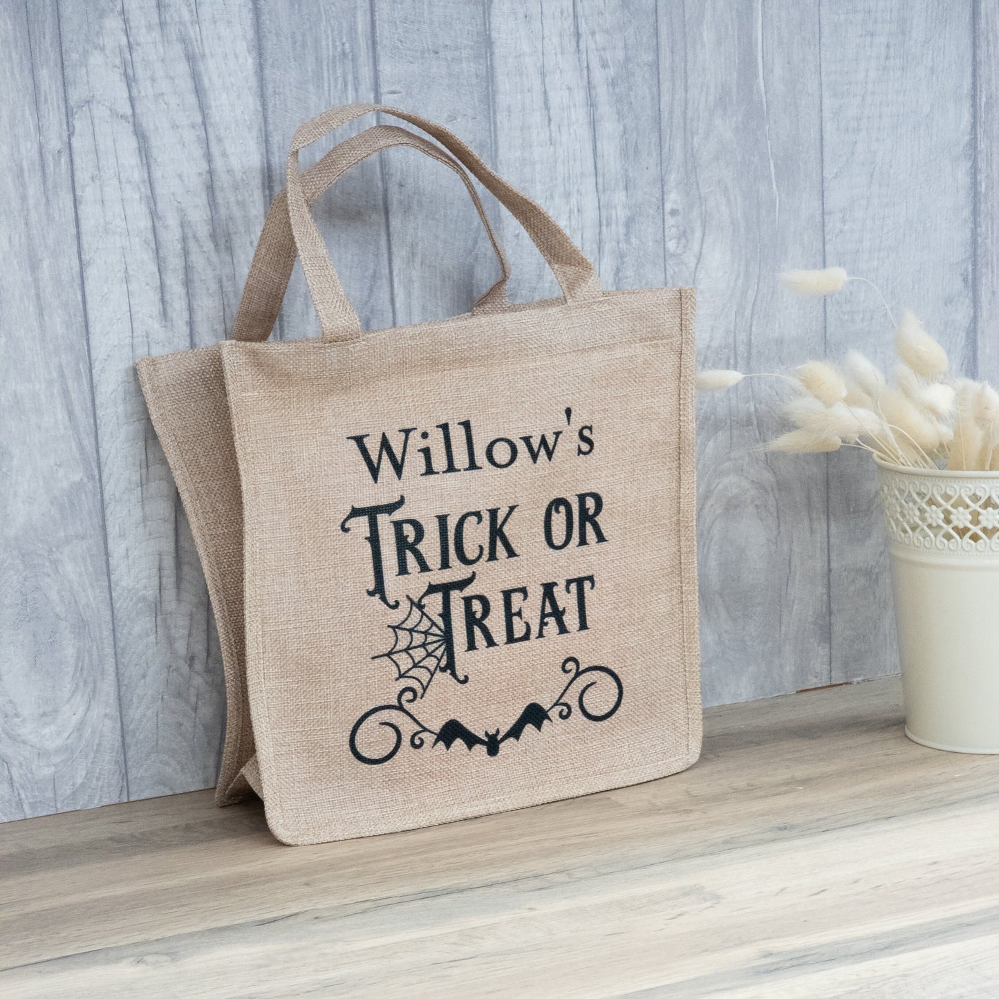 Halloween Craft Kit - Personalised Trick or Treat Bag, with DIY Halloween Decorations, Kids craft activity, Paint your own baubles